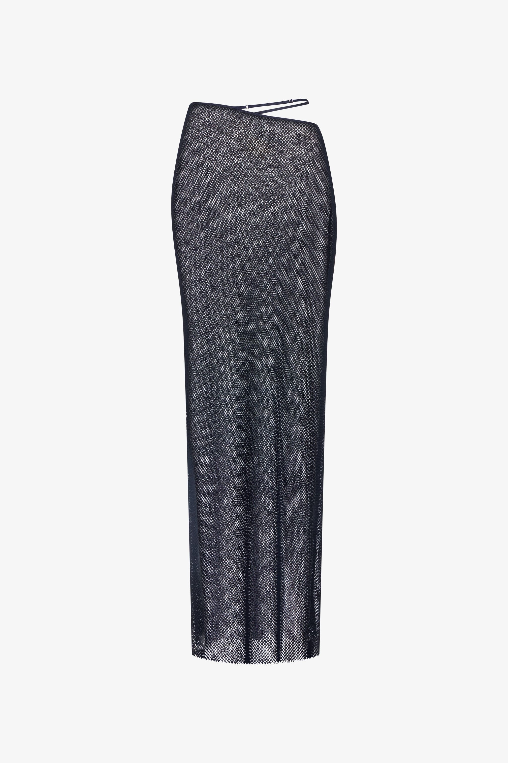 Asymmetrical Waist Maxi Skirt