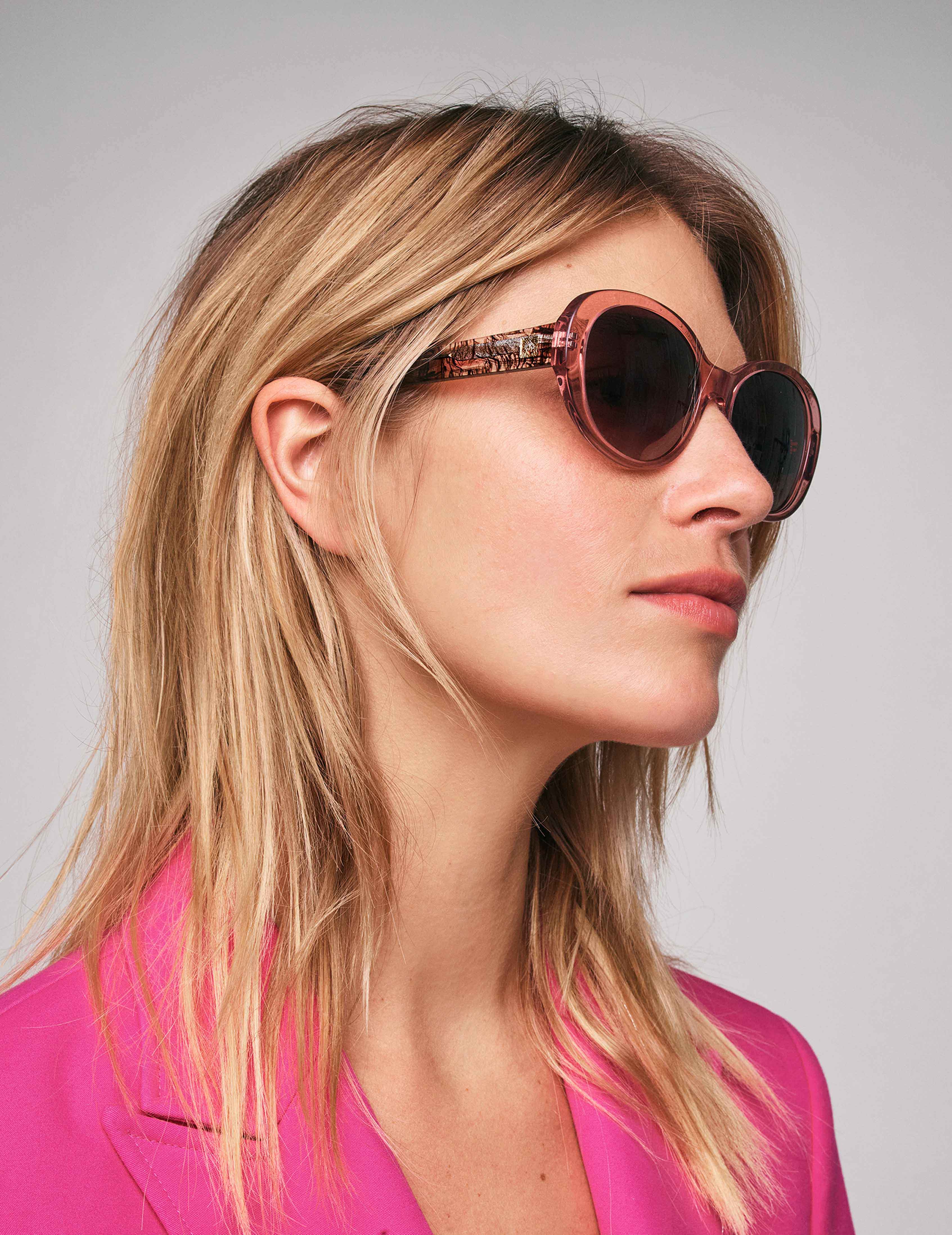 Crystal Glamorous Oval Sunglasses