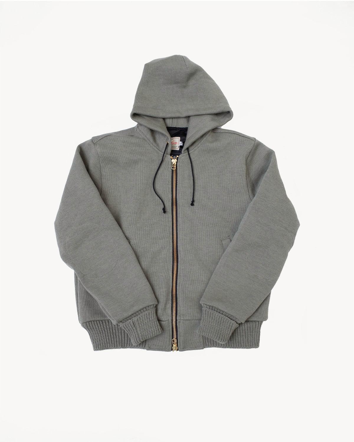 James Dant x Dehen - Full Zip Moto Hoodie - Sage