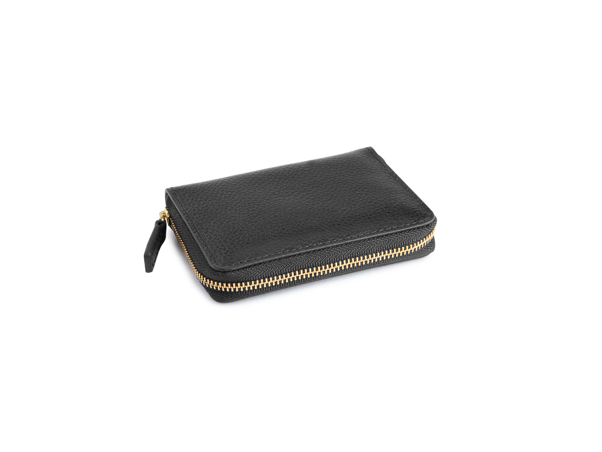 Leather Zip-Around Card Case — Image 3