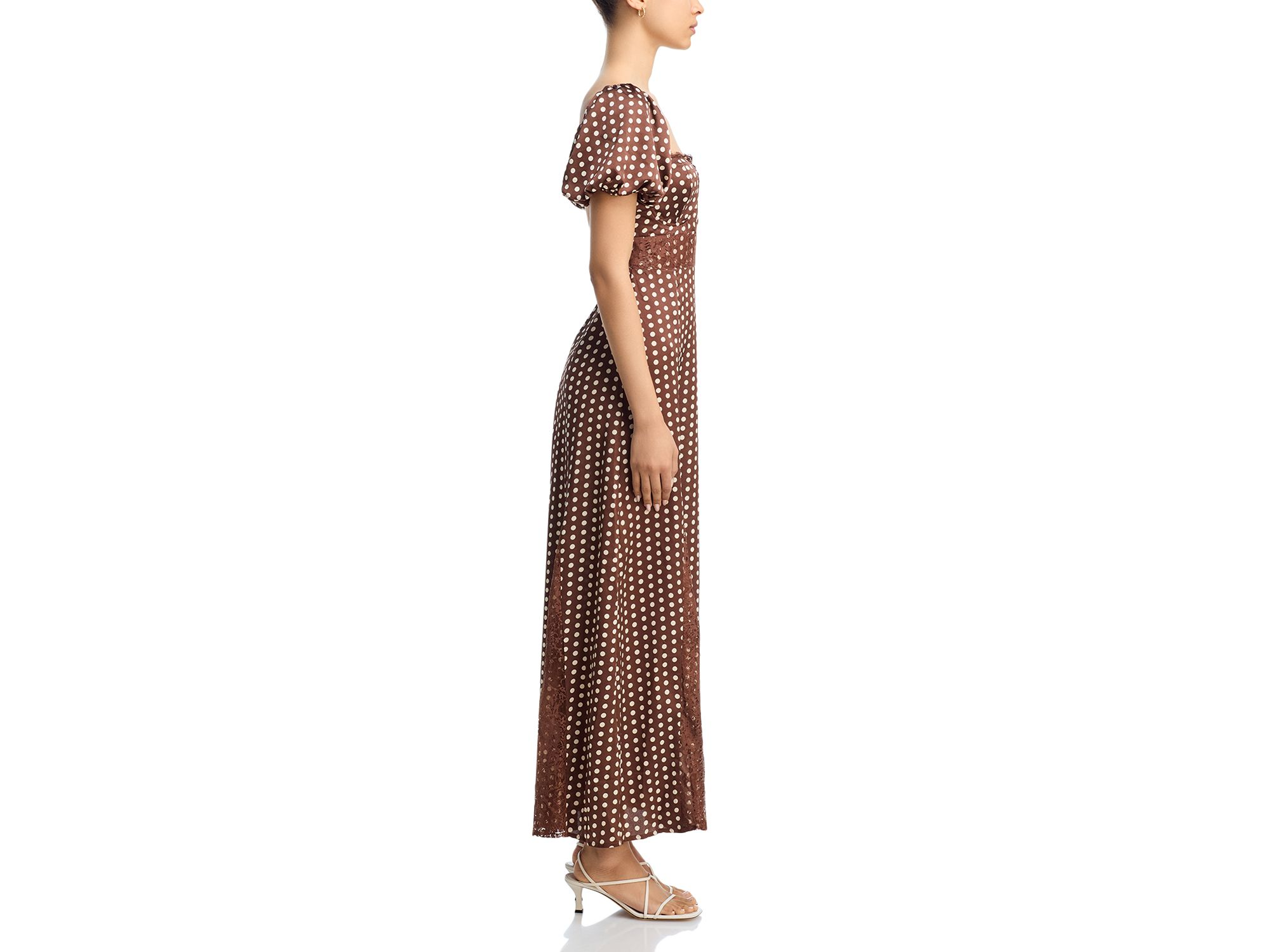 Polka Dot Lace Trim Dress - Exclusive — Image 5