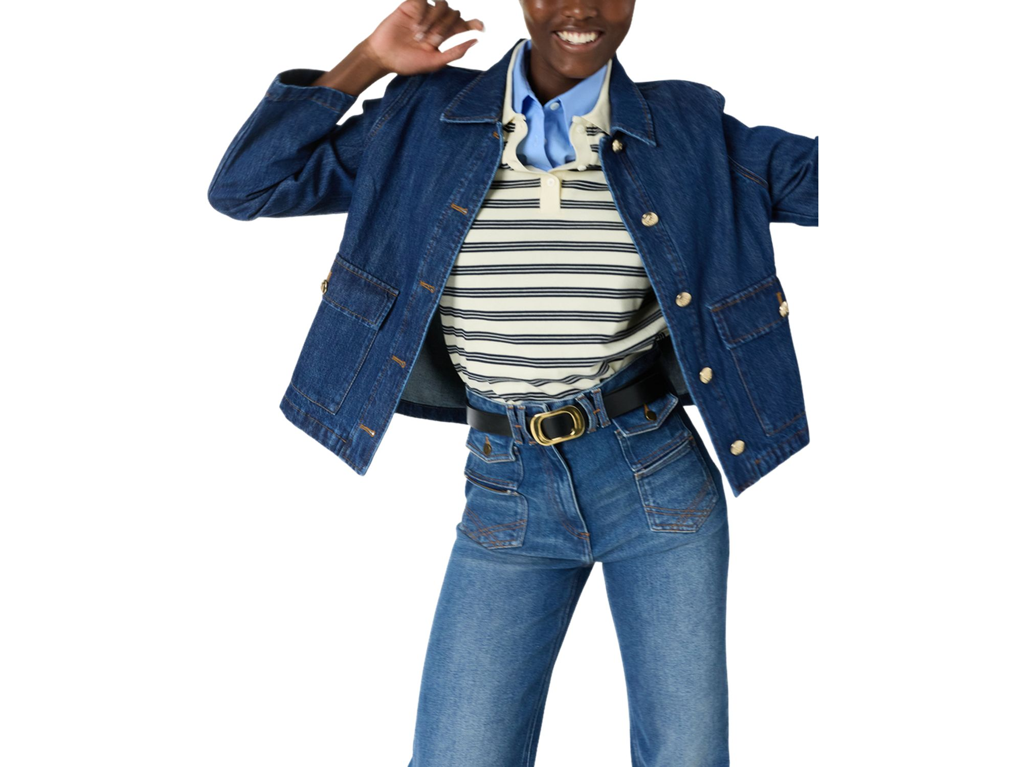 Taina Denim Buttoned Jacket — Image 6
