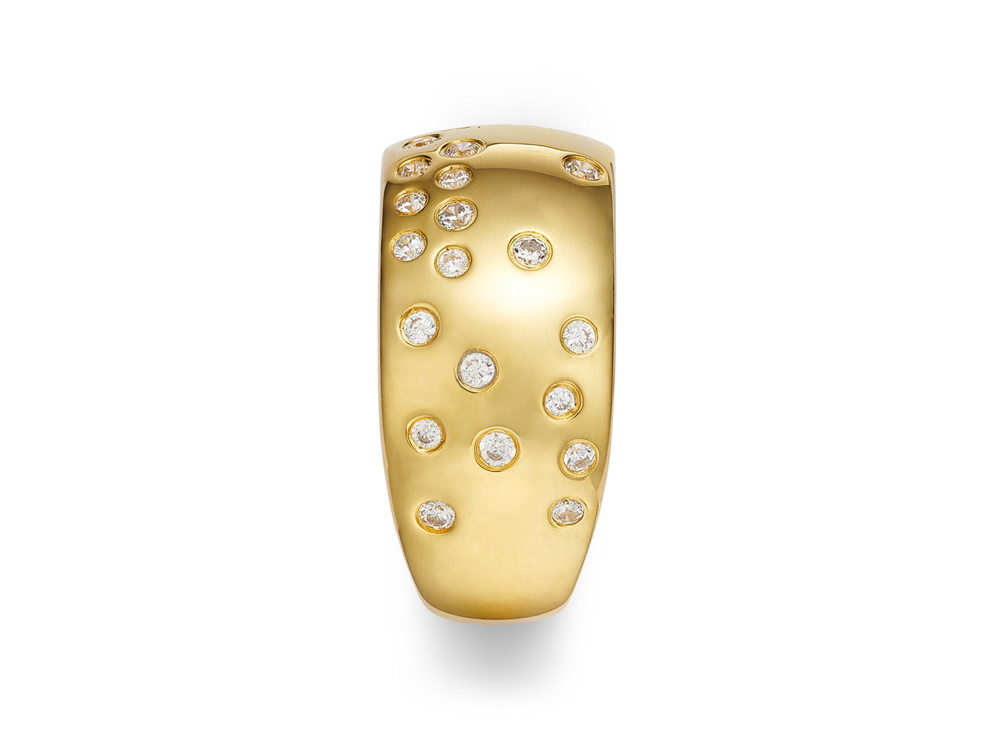 Diamond Bezel Band in 14K Yellow Gold, 0.33 tcw — Image 4