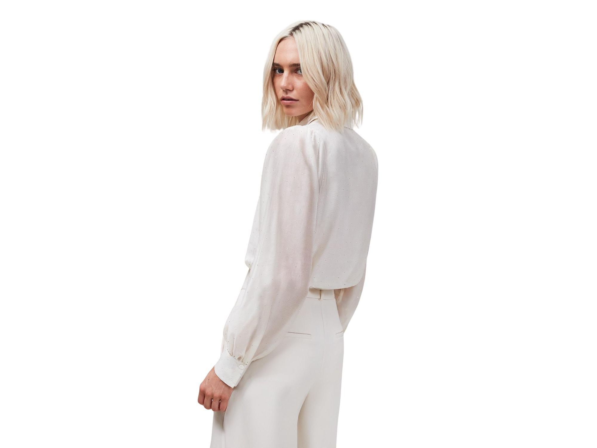 Button Up Mini Diamante Shirt — Image 3