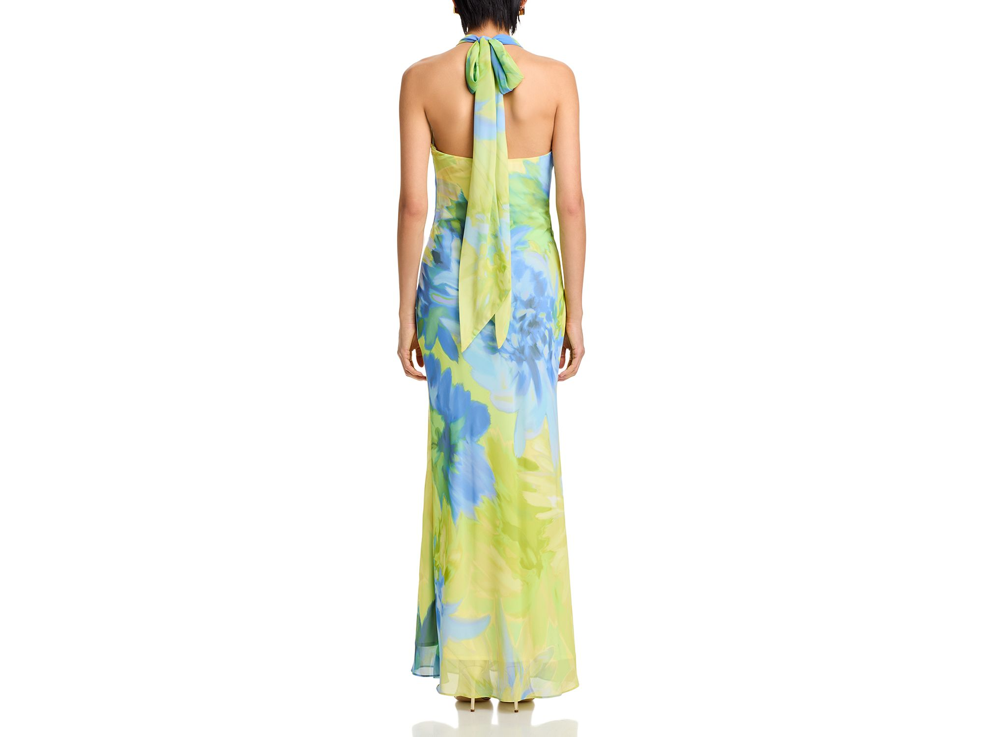 Printed Chiffon Maxi Dress — Image 3