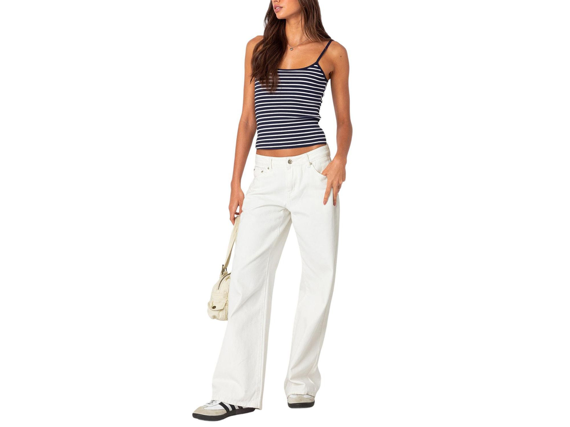 Gretta Striped Ribbed Tank Top — Image 4
