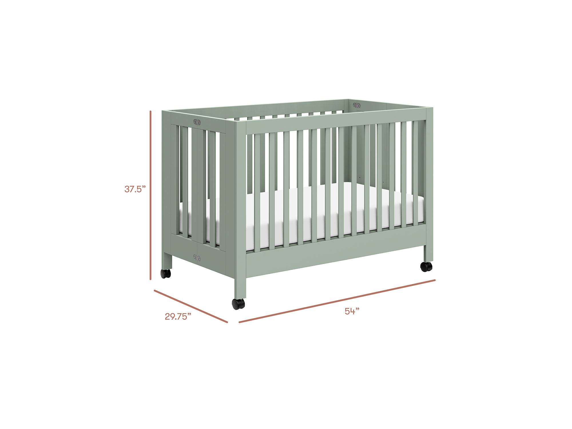 Maki Portable Folding Crib with Toddler Bed Conversion Kit — Image 6