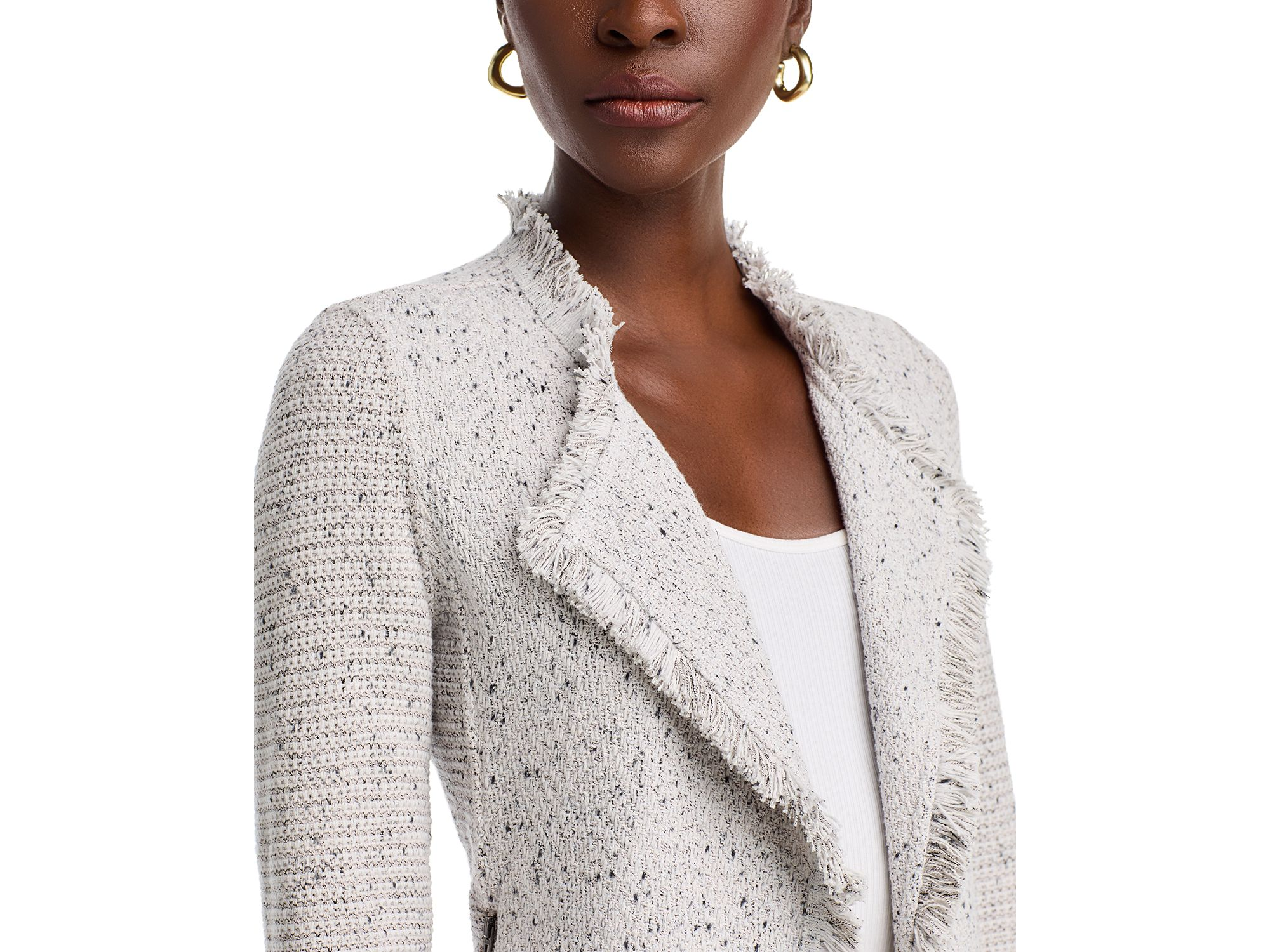 Fringe Mix Knit Jacket — Image 3