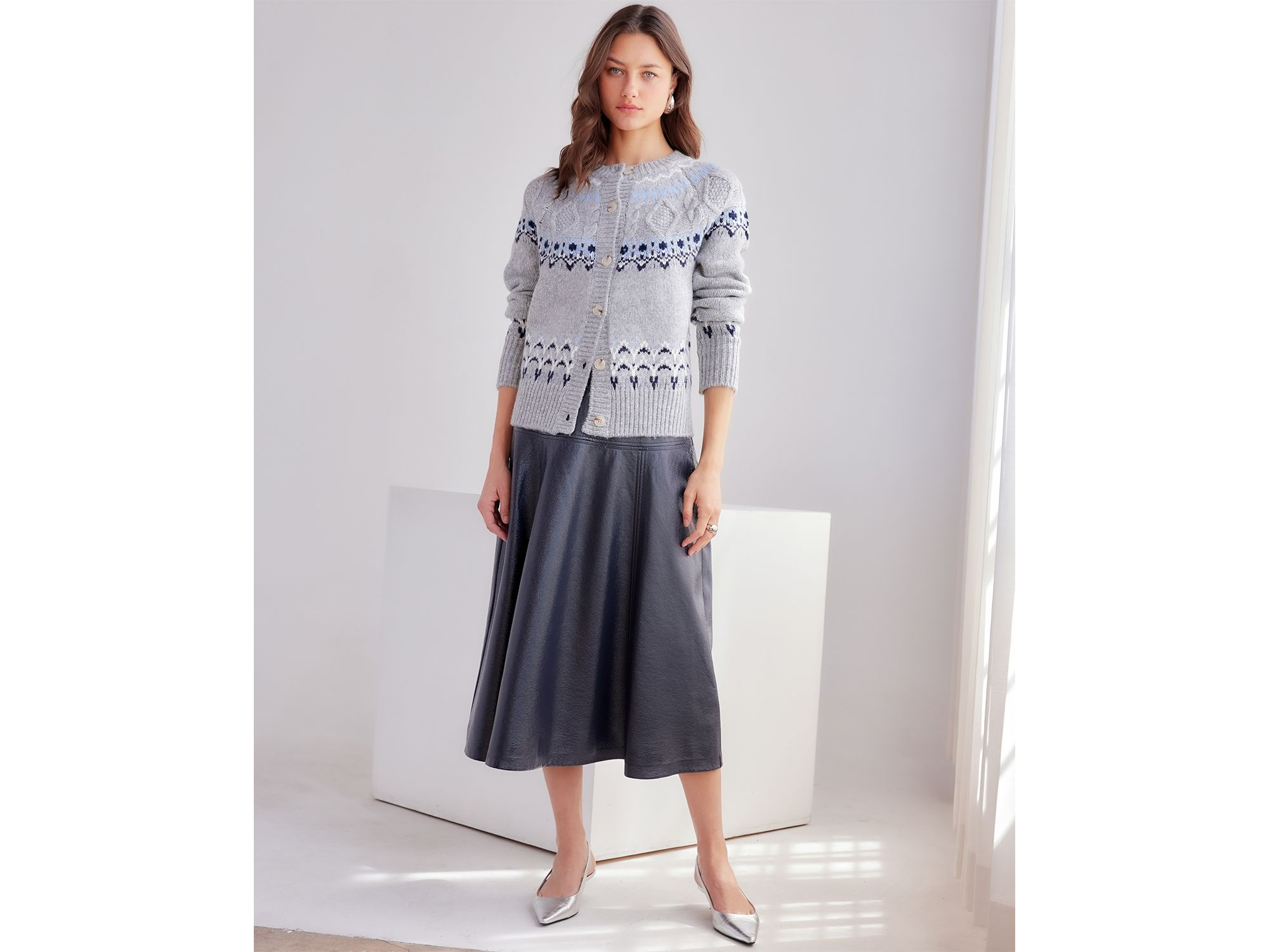 Bronwyn Faux Leather Skirt — Image 3