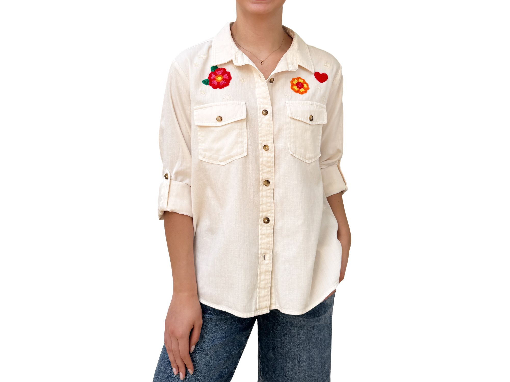 Birds of a Feather Denim Shirt — Image 5