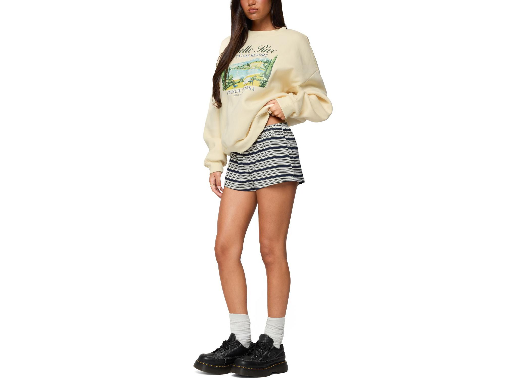 French Riviera Oversized Sweatshirt — Image 4