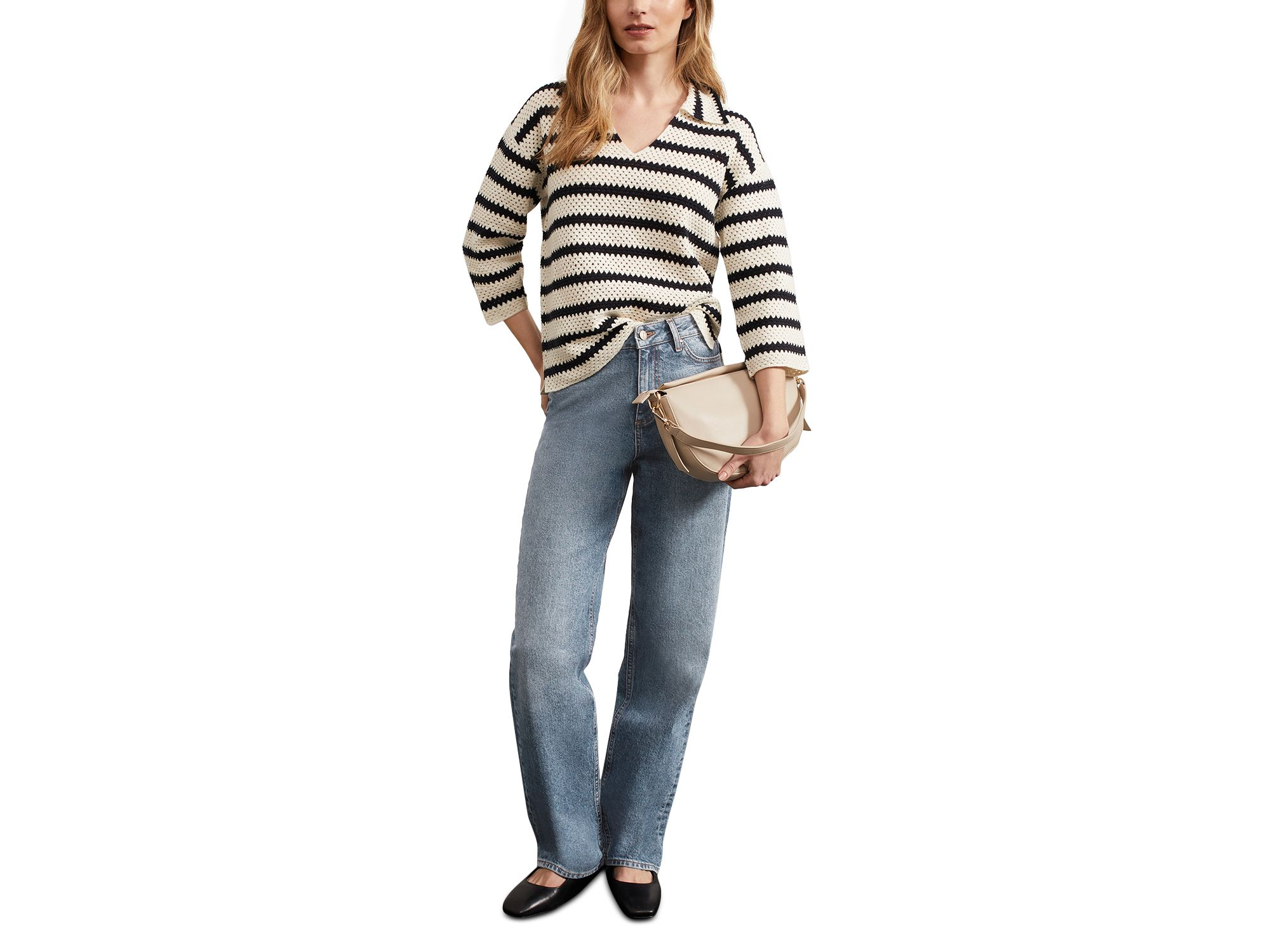 Limited Leigh Straight Leg Jean in Light Wash — Image 3