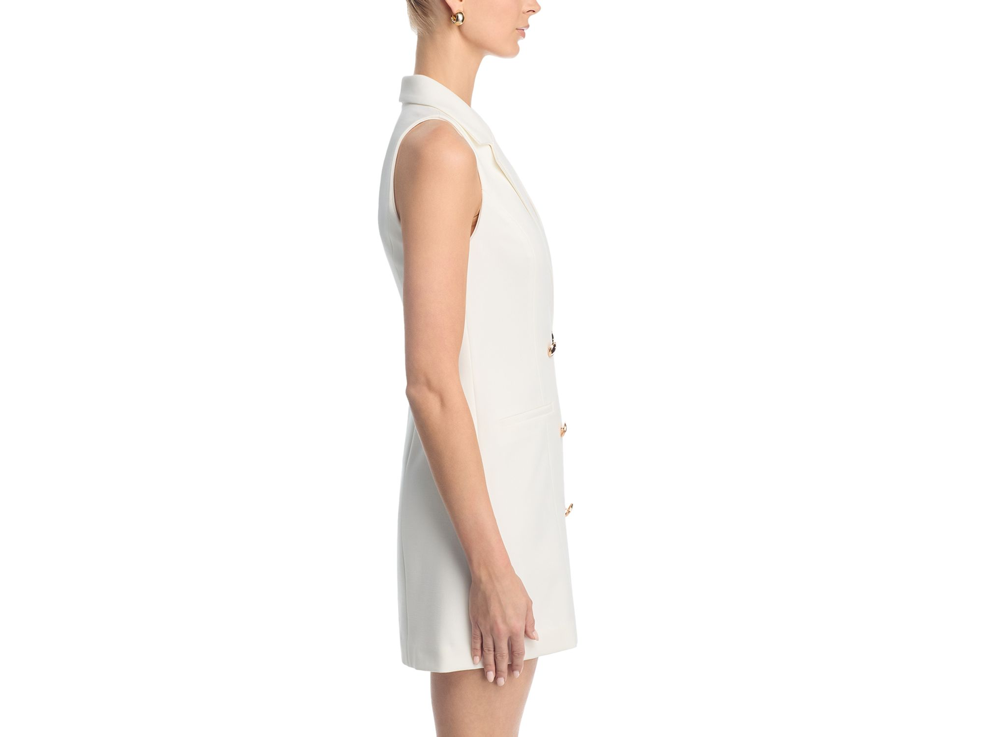 Whisper Double Breasted Halter Minidress — Image 5