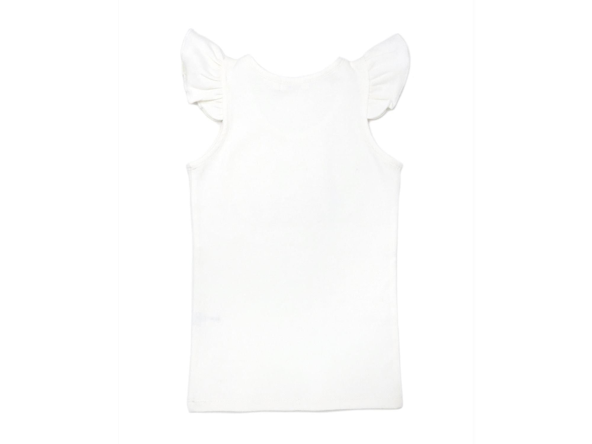 Girls' Flutter Sleeve "two" Pink Sparkle Embroidered Tank - Little Kid — Image 3