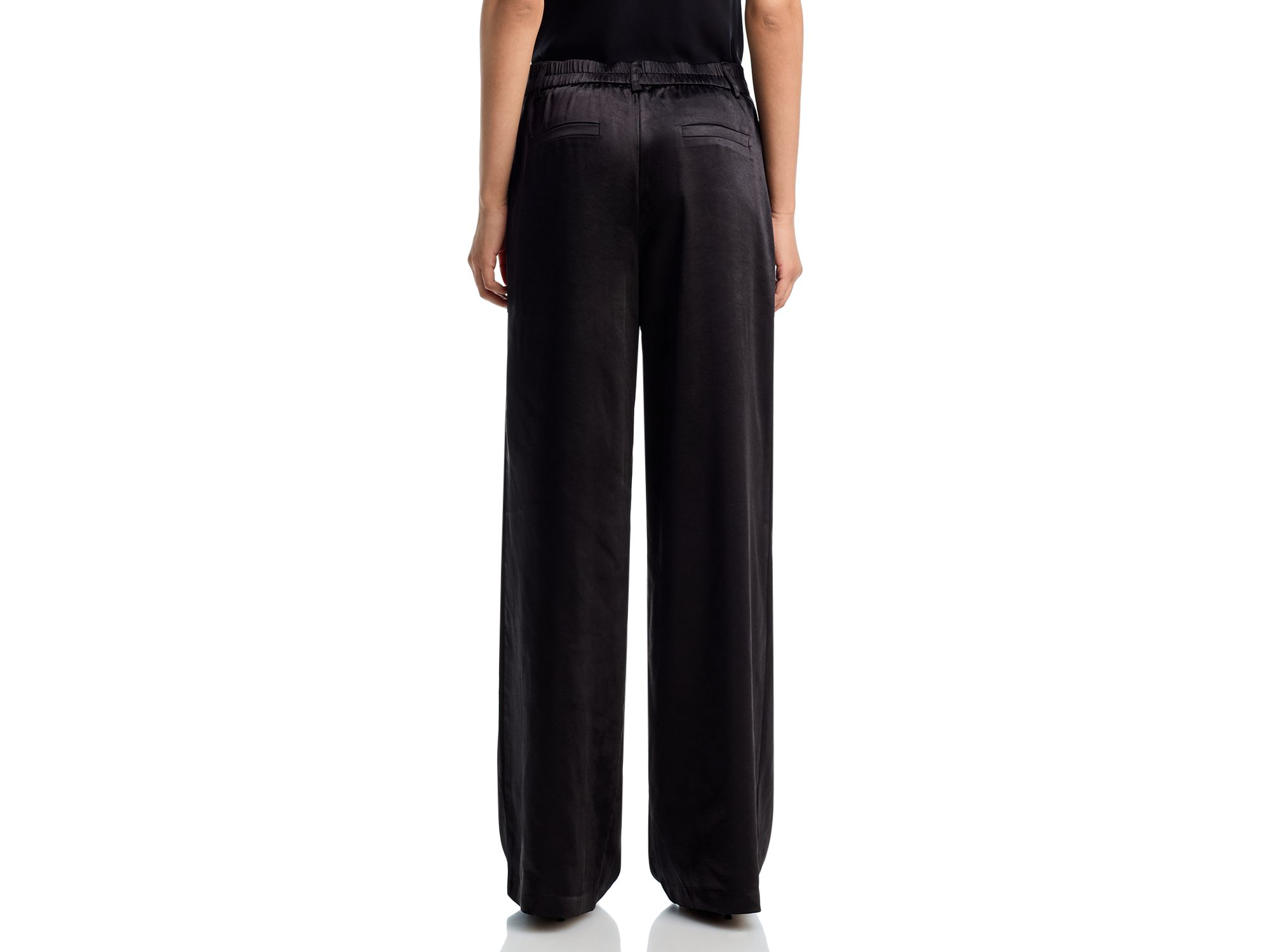Satin Wide Leg Pants - Exclusive — Image 4