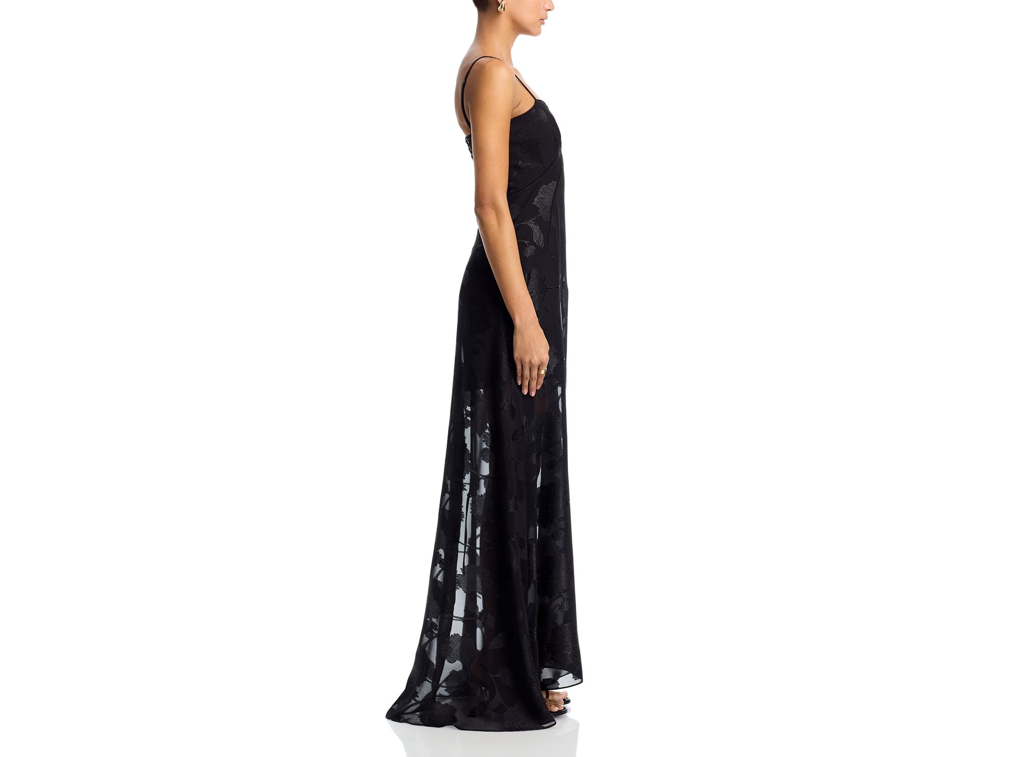 Jacquard Lace Up Dress - Exclusive — Image 5