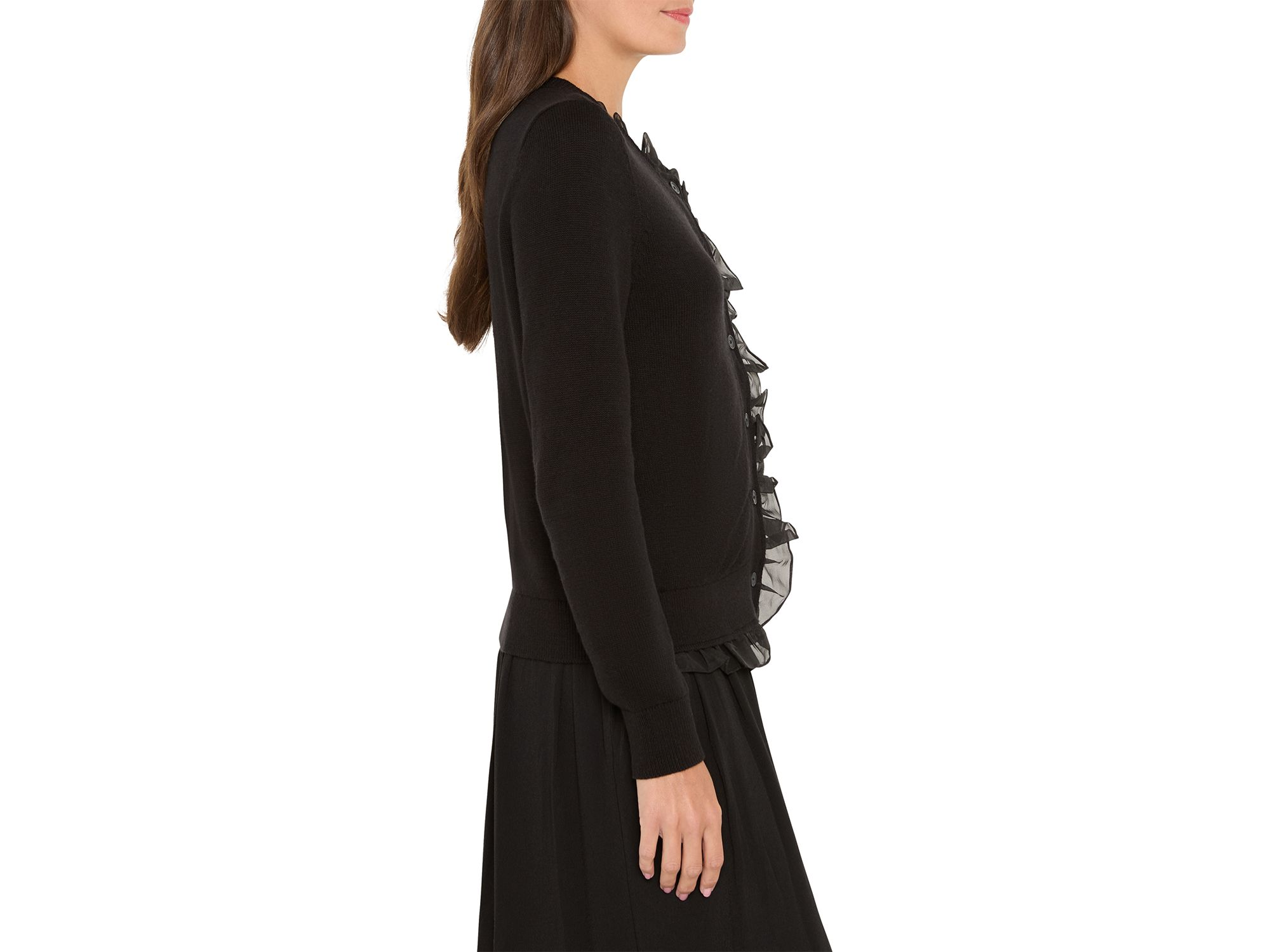 Asymmetrical Ruffled Cardigan — Image 3