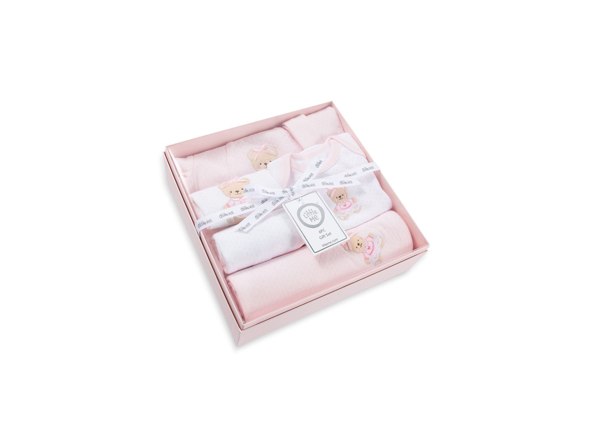 Girl' Sweet Bear Six Piece Gift Box Set - Baby — Image 6