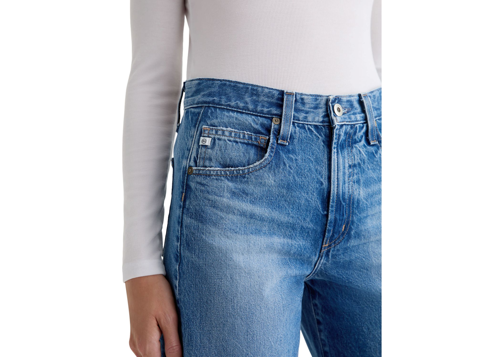 Hattie High Rise Barrel Leg Jeans in Candid — Image 3