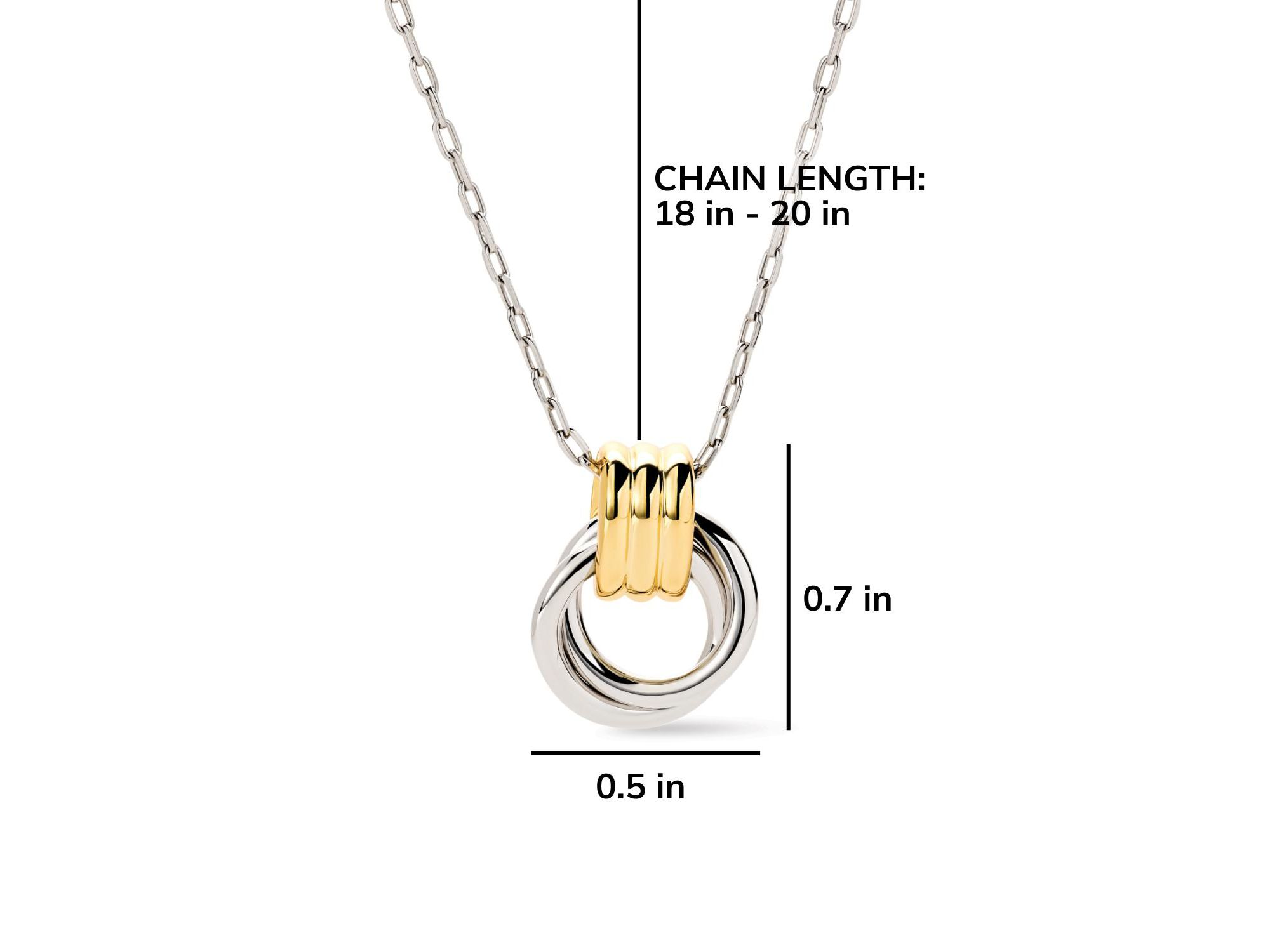 Silver Necklace Palmer — Image 6