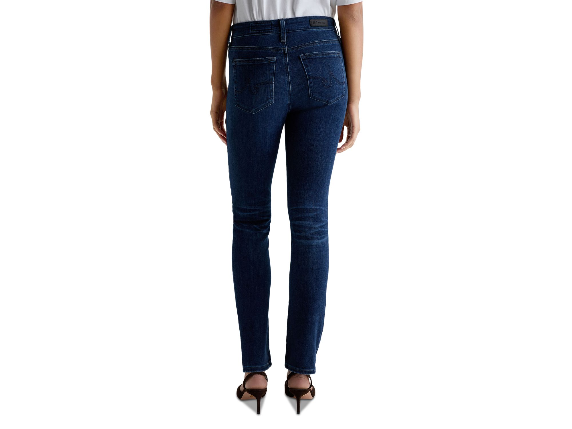 Mari Mid Rise Slim Straight Jeans in 5 Years Blue — Image 5