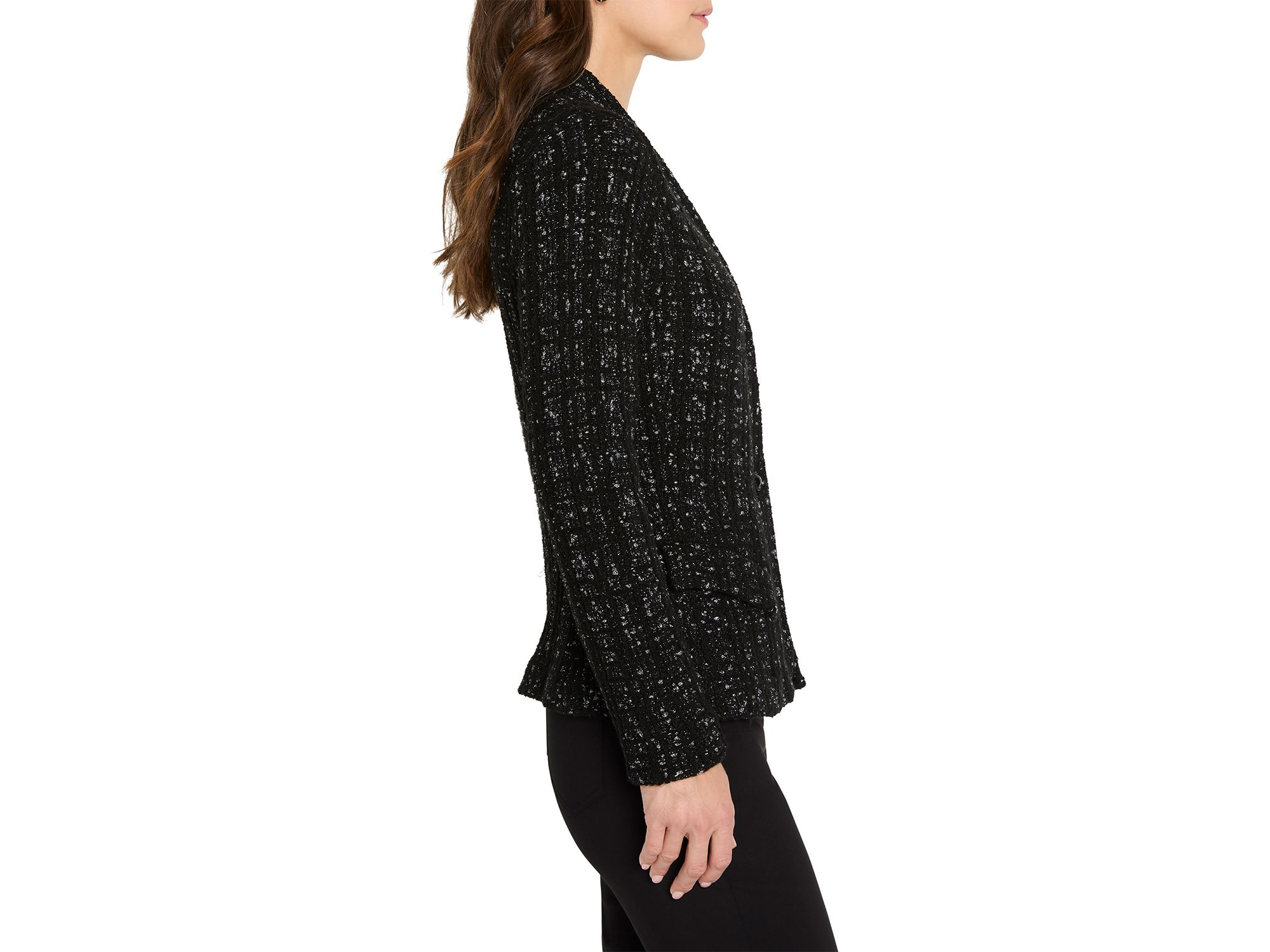 Metallic Grid Knit Jacket — Image 3