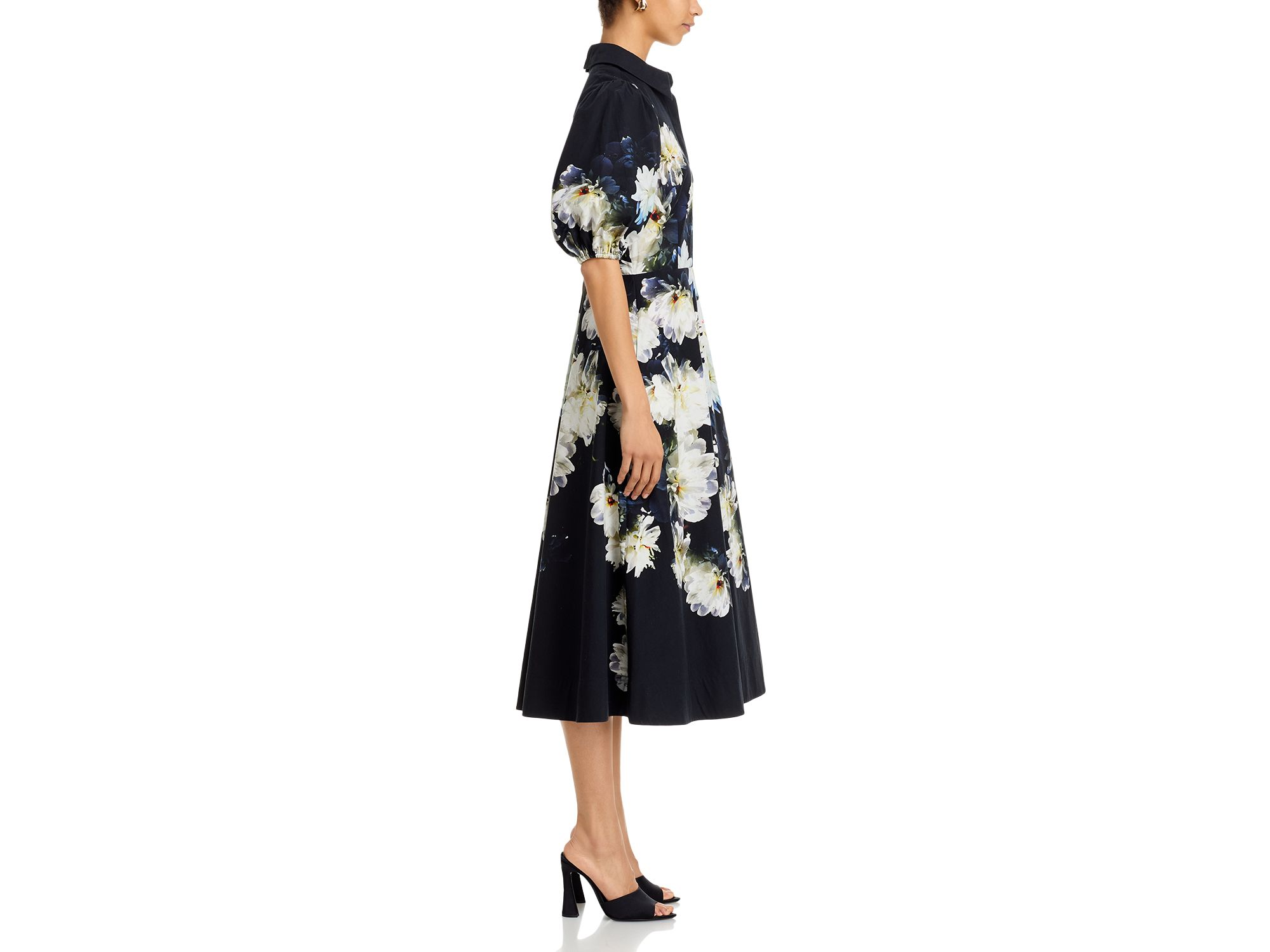 Cotton Puff Sleeve Shirt Dress — Image 5