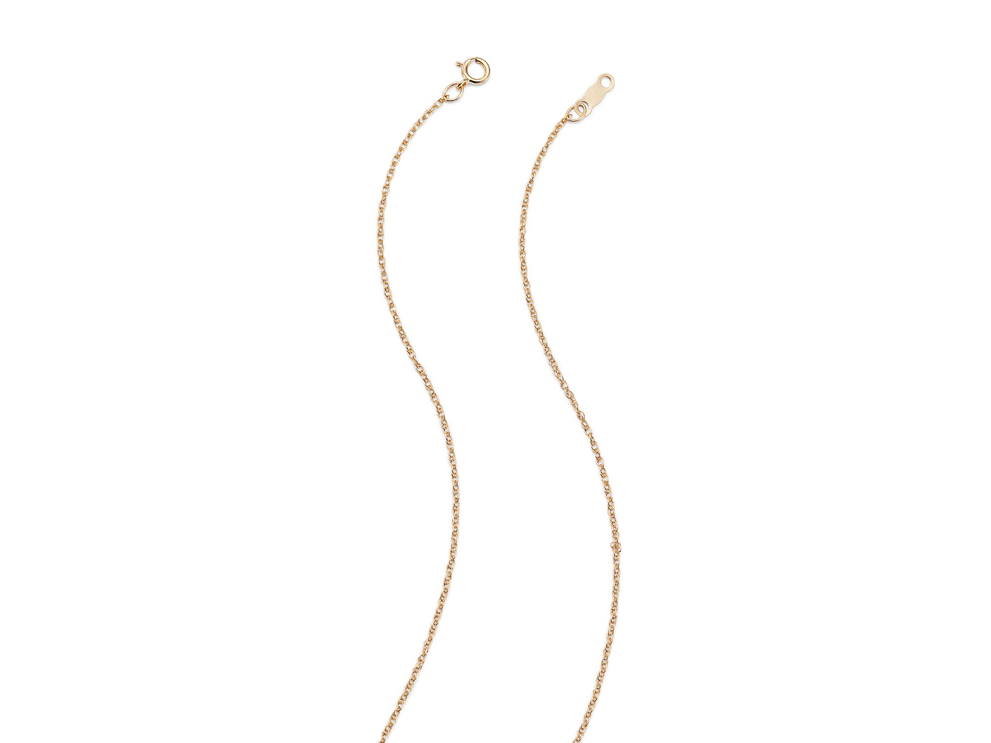 14K Yellow Gold Polished Cross Necklace, 18" — Image 4