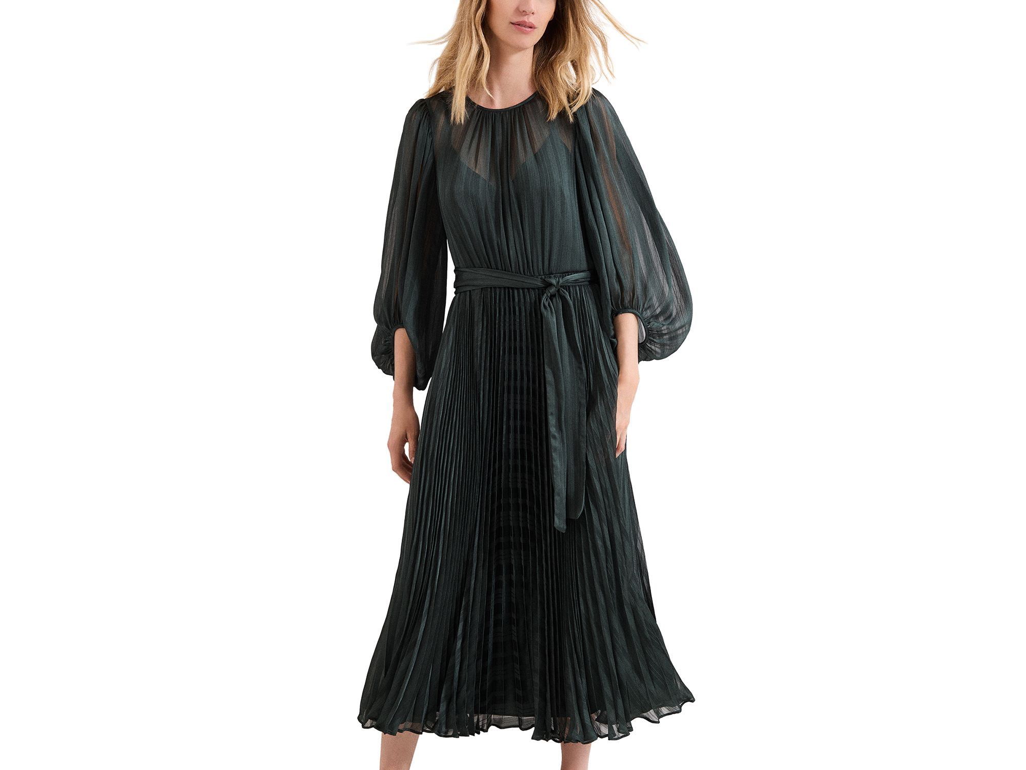 Lucie Pleat Dress — Image 6