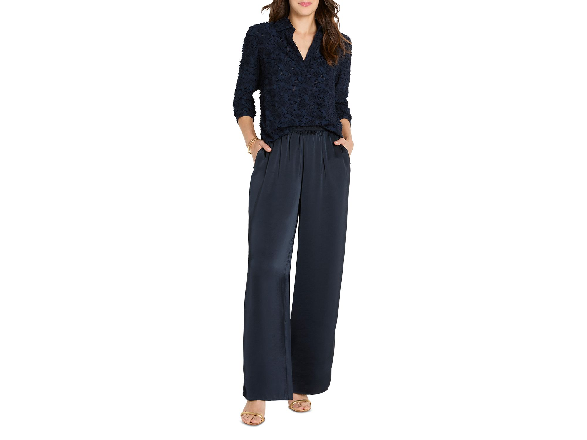 Any Occasion Clipped Jacquard Top — Image 6