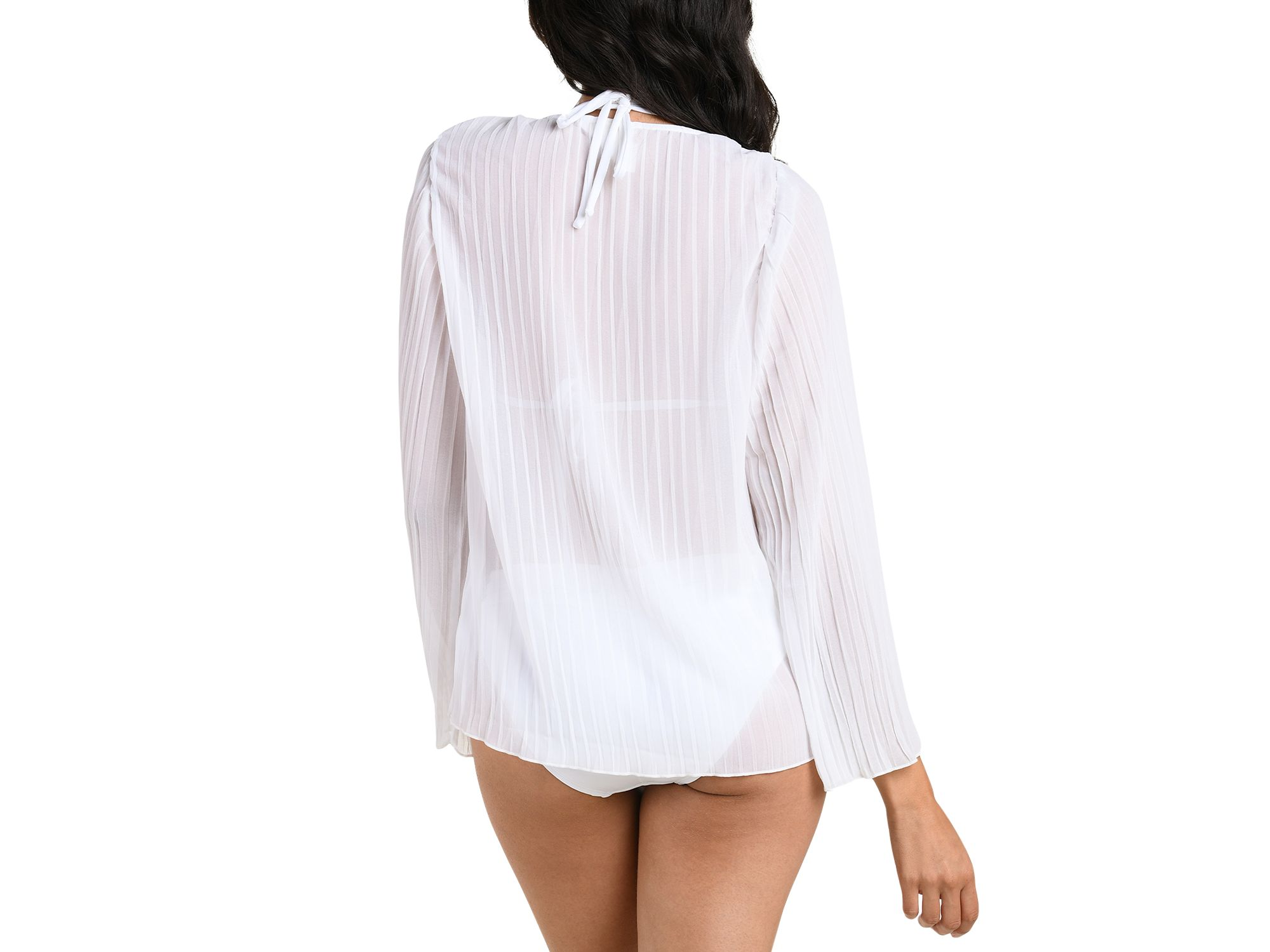 Sunbeams Pleated Cover Up Shirt — Image 3