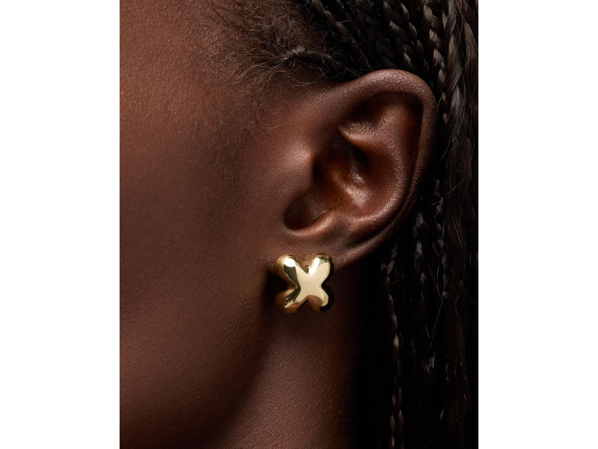 Gold Cassia Stud Earrings — Image 3