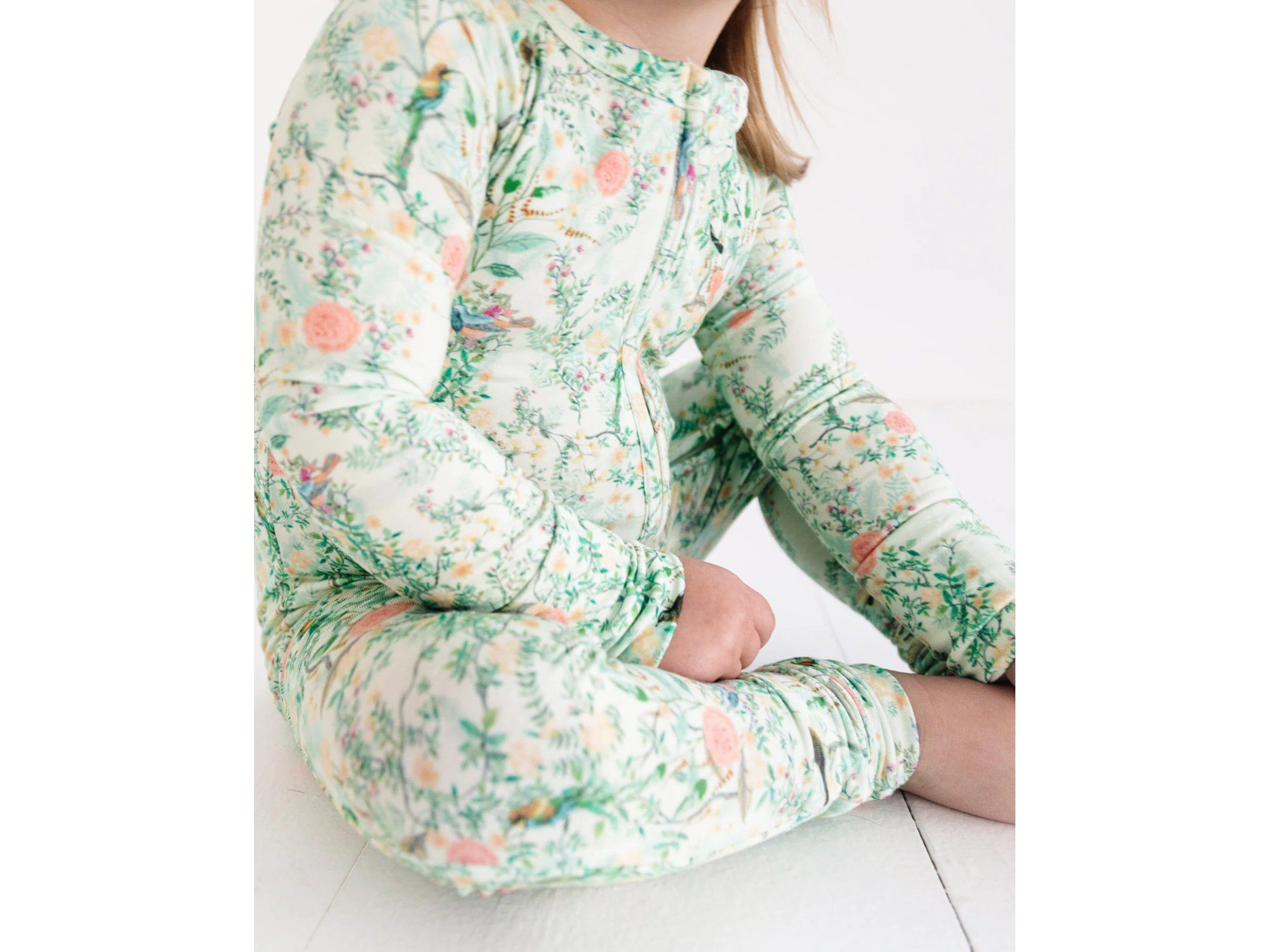 Girls' Sage Blossom Bamboo Sleeper - Baby — Image 3