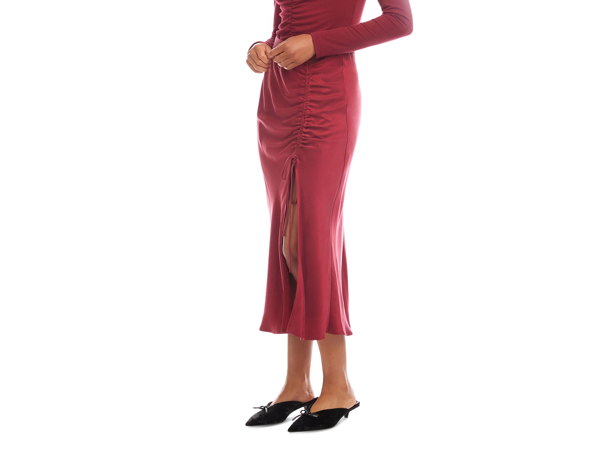 Fiona Shirred Midi Skirt — Image 7