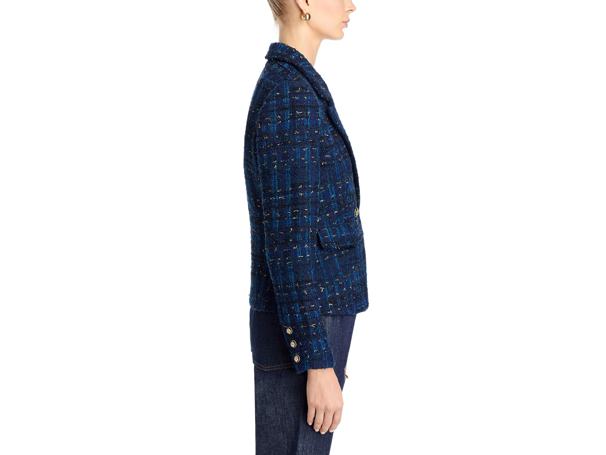 Tweed Cutaway Blazer - Exclusive — Image 5