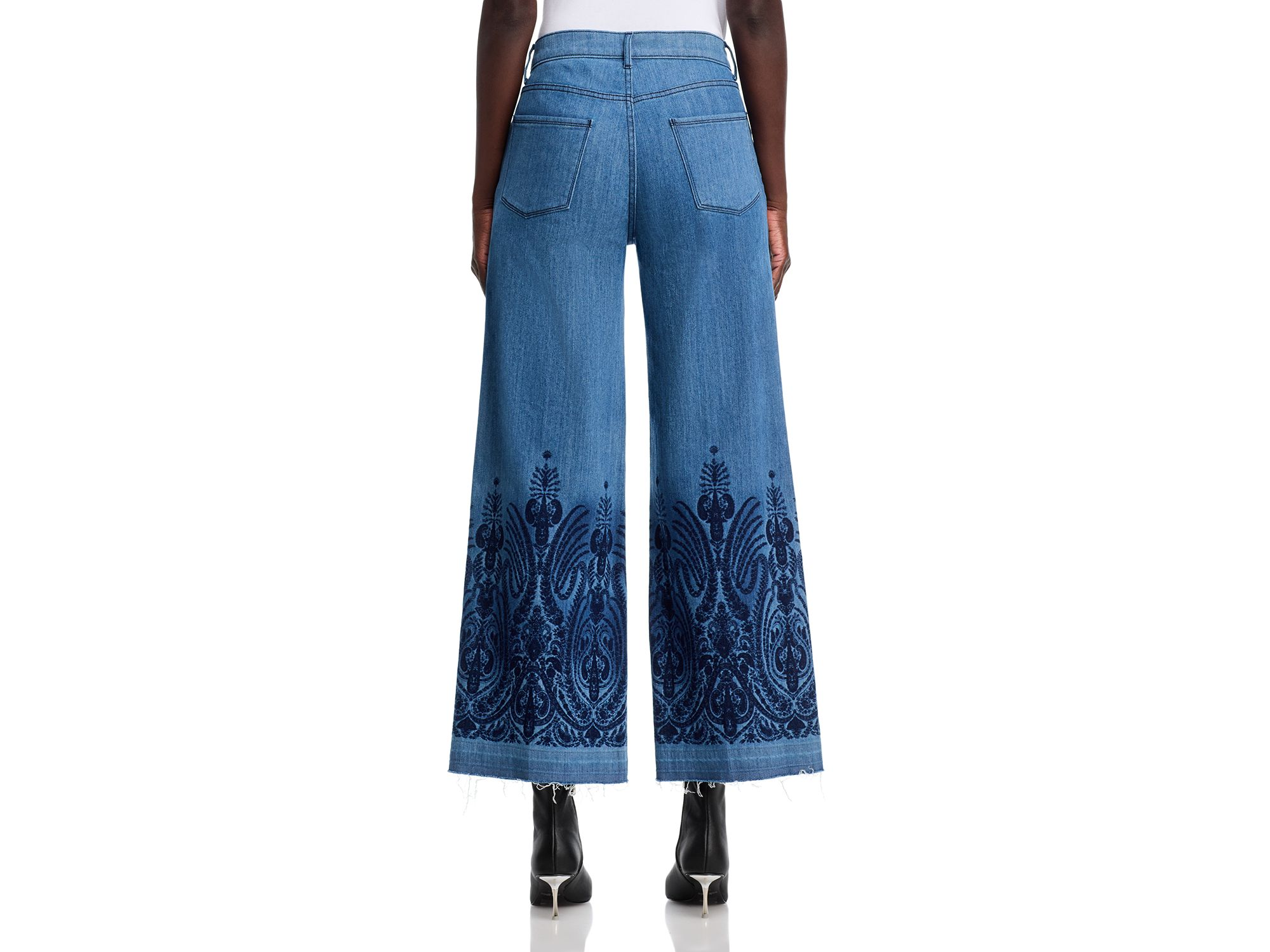 Shira High Rise Wide Leg Jeans in Indigo — Image 3