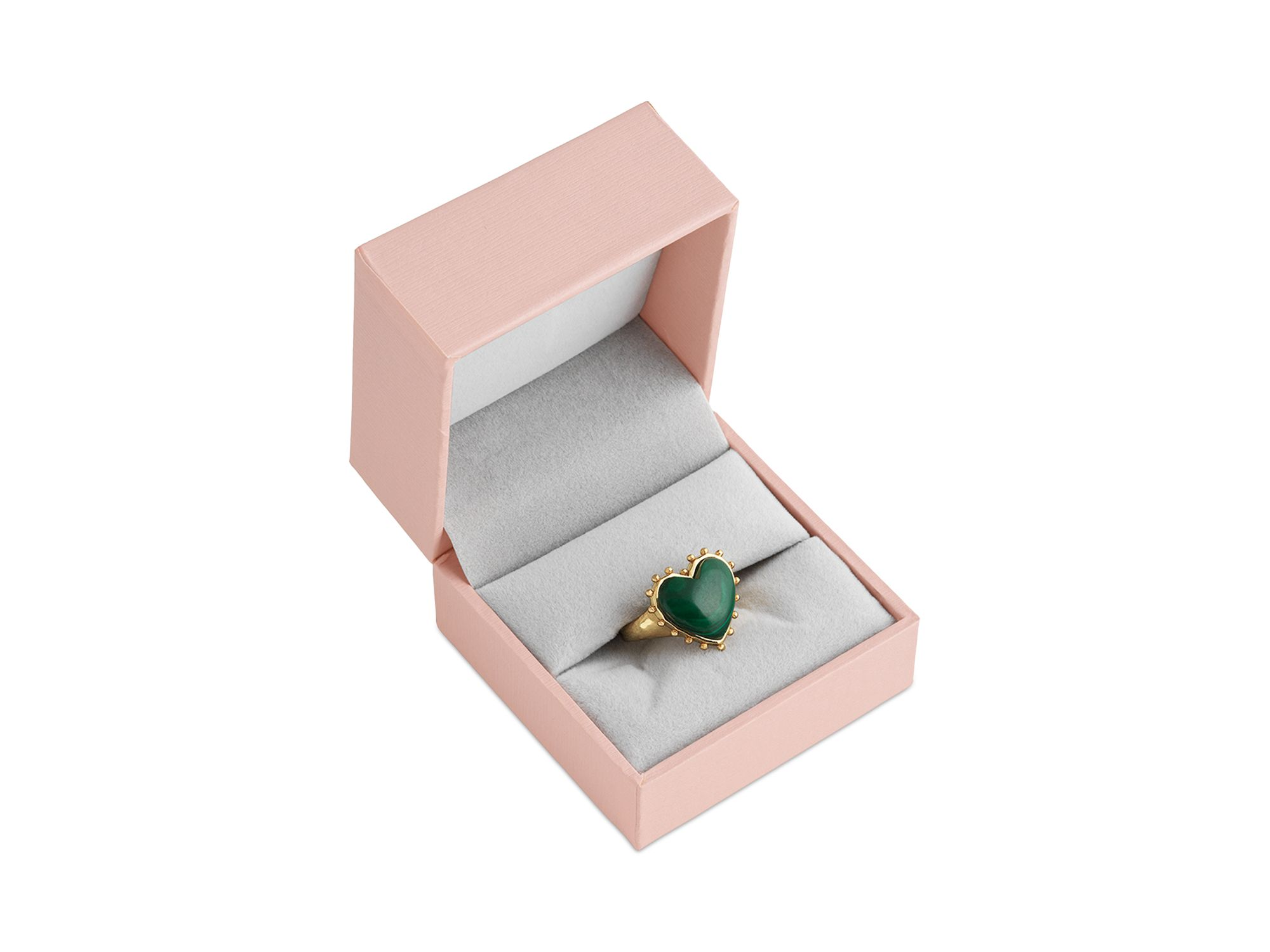 Malachite Heart Ring — Image 3