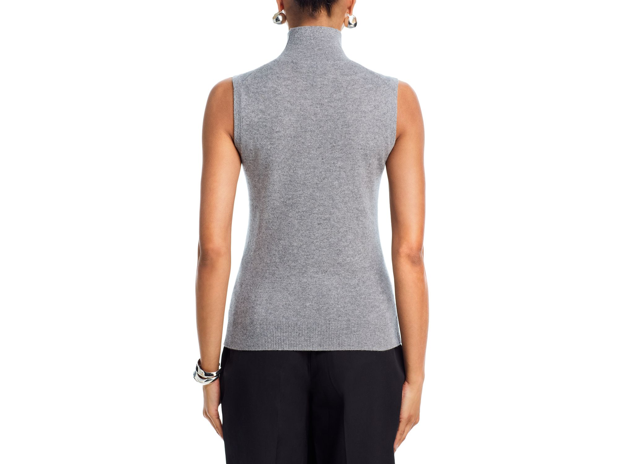 Sleeveless 100% Cashmere Sweater - Exclusive — Image 6