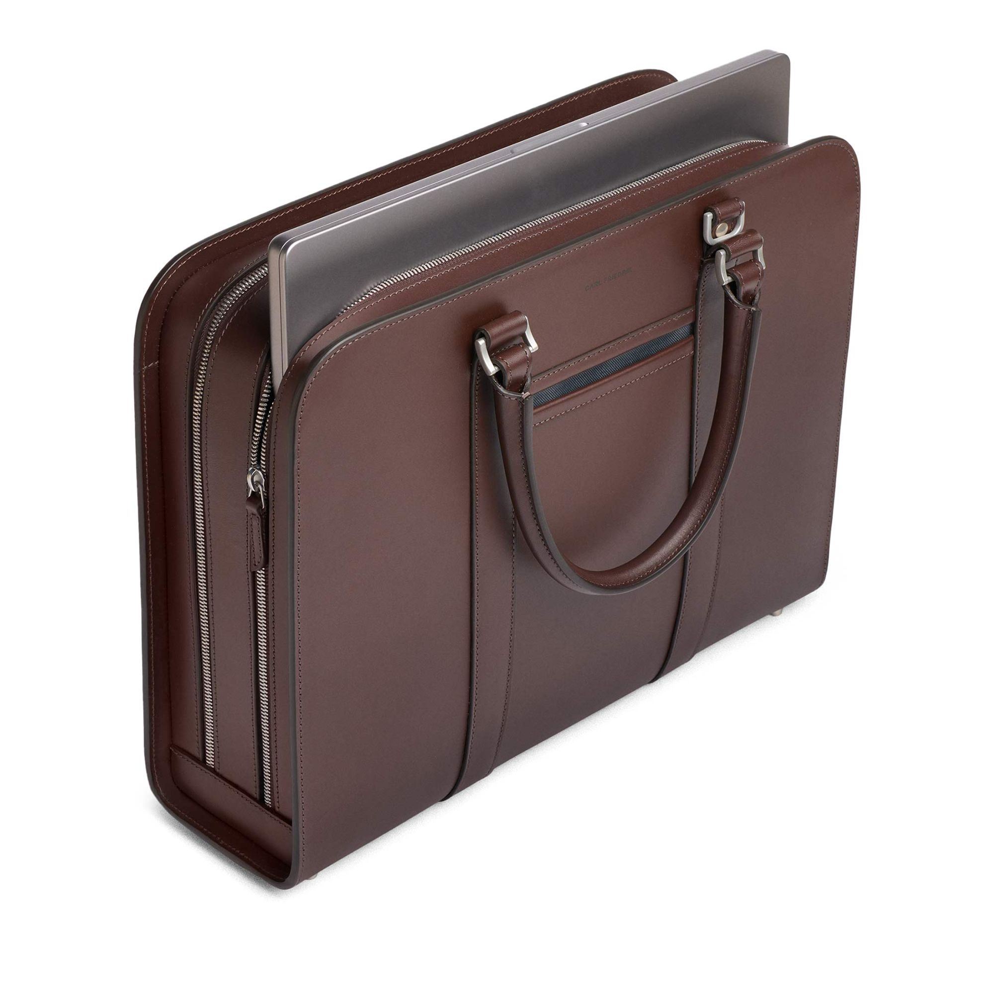 Palissy Double Leather Briefcase — Image 4
