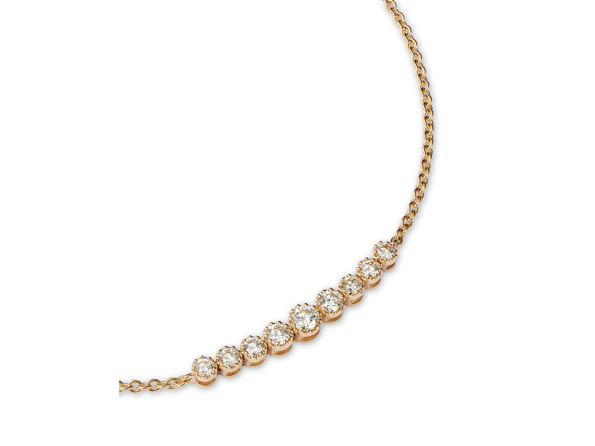Diamond Bracelet in 14K Yellow Gold, 0.25 tcw — Image 3