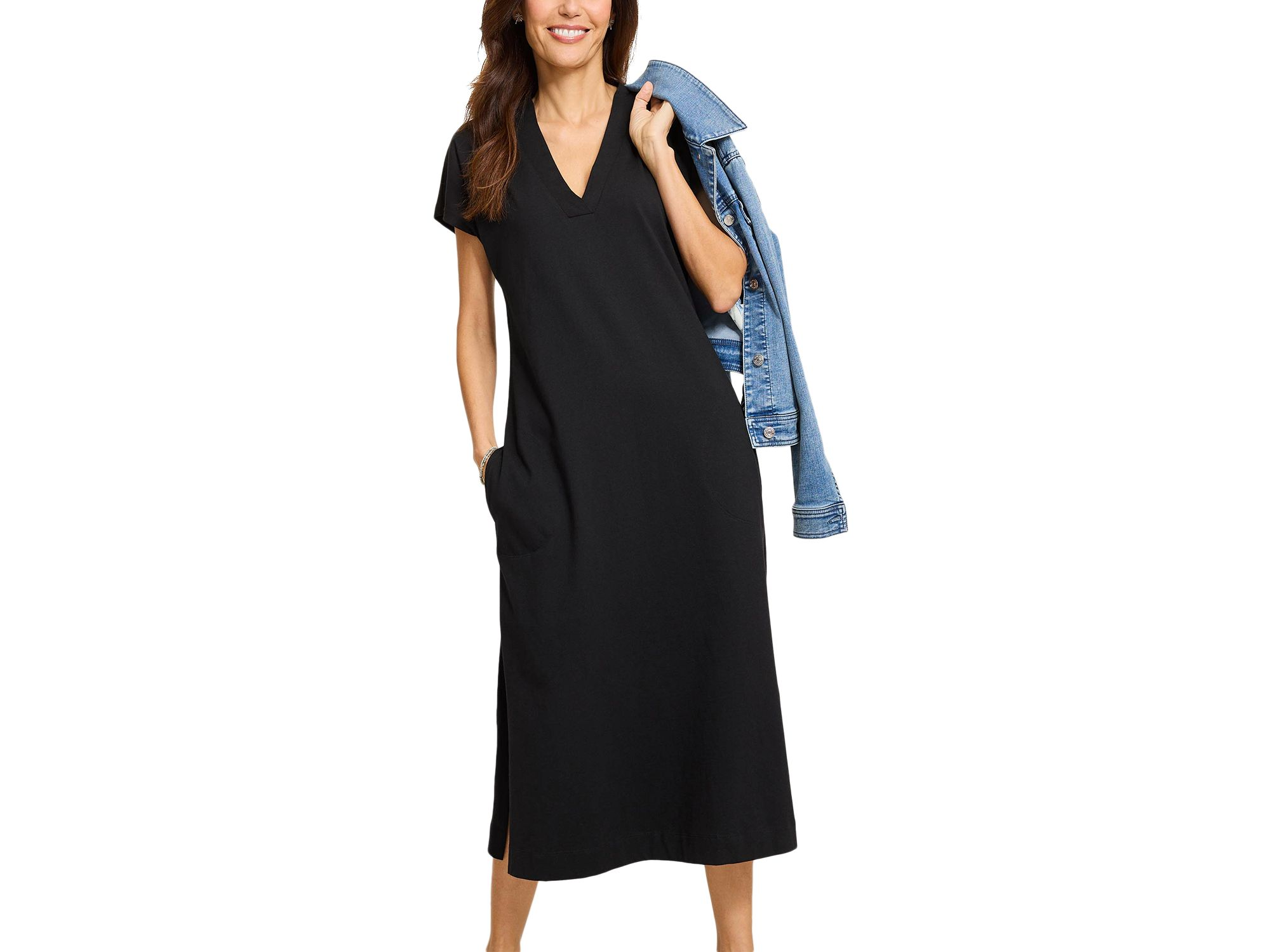 Islandscape Jersey Midi Dress — Image 4