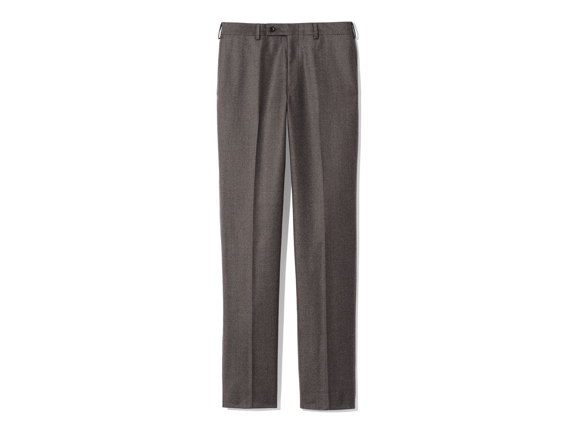 Flannel Flat Front Trousers - Exclusive — Image 5