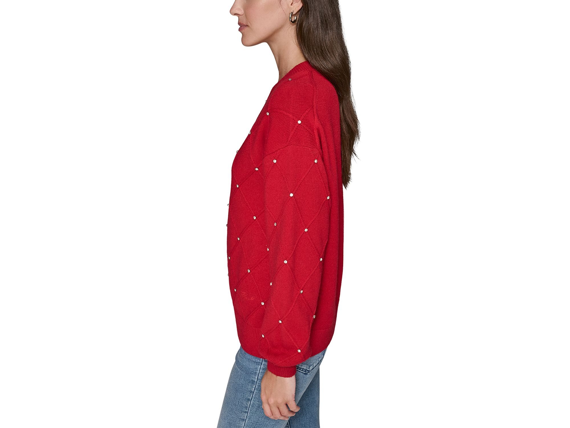 Embellished V-Neck Sweater — Image 4