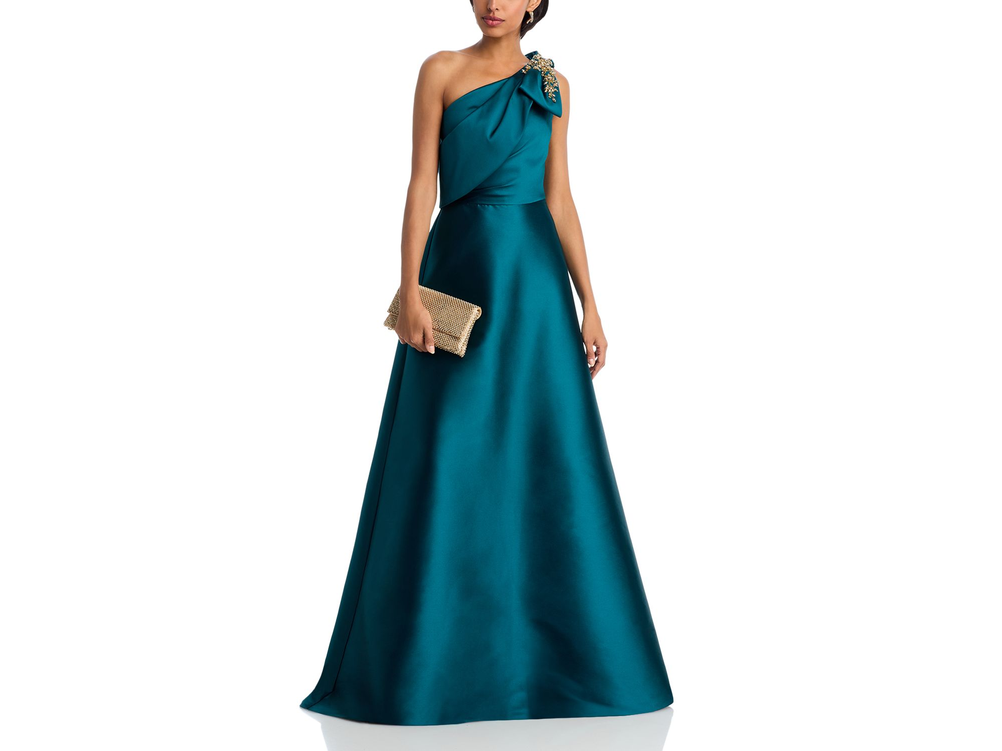 One Shoulder Embellished Gown — Image 3