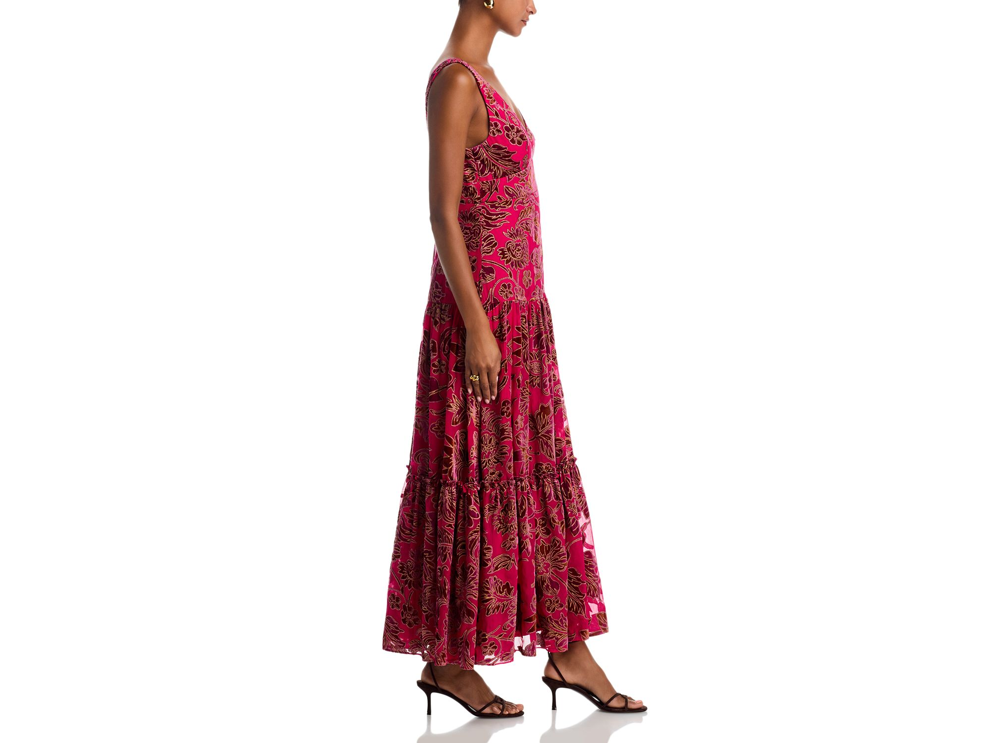 Velvet Burnout Guest of Maxi Dress - Exclusive — Image 5