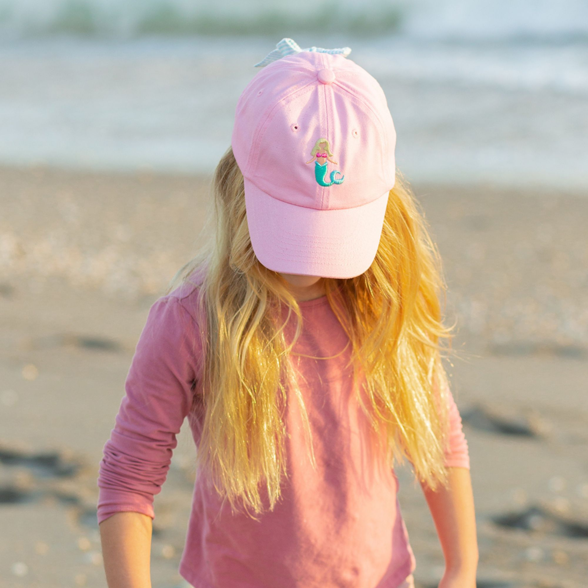 Girls' Mermaid Bow Baseball Hat - Little Kid — Image 4