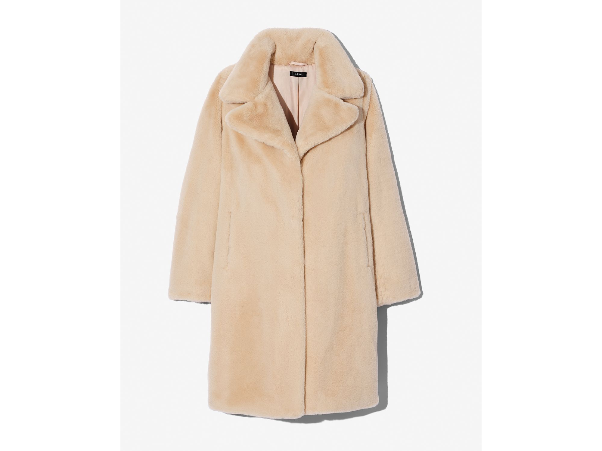 Faux-Fur Coat with Wide Lapels - Exclusive — Image 9