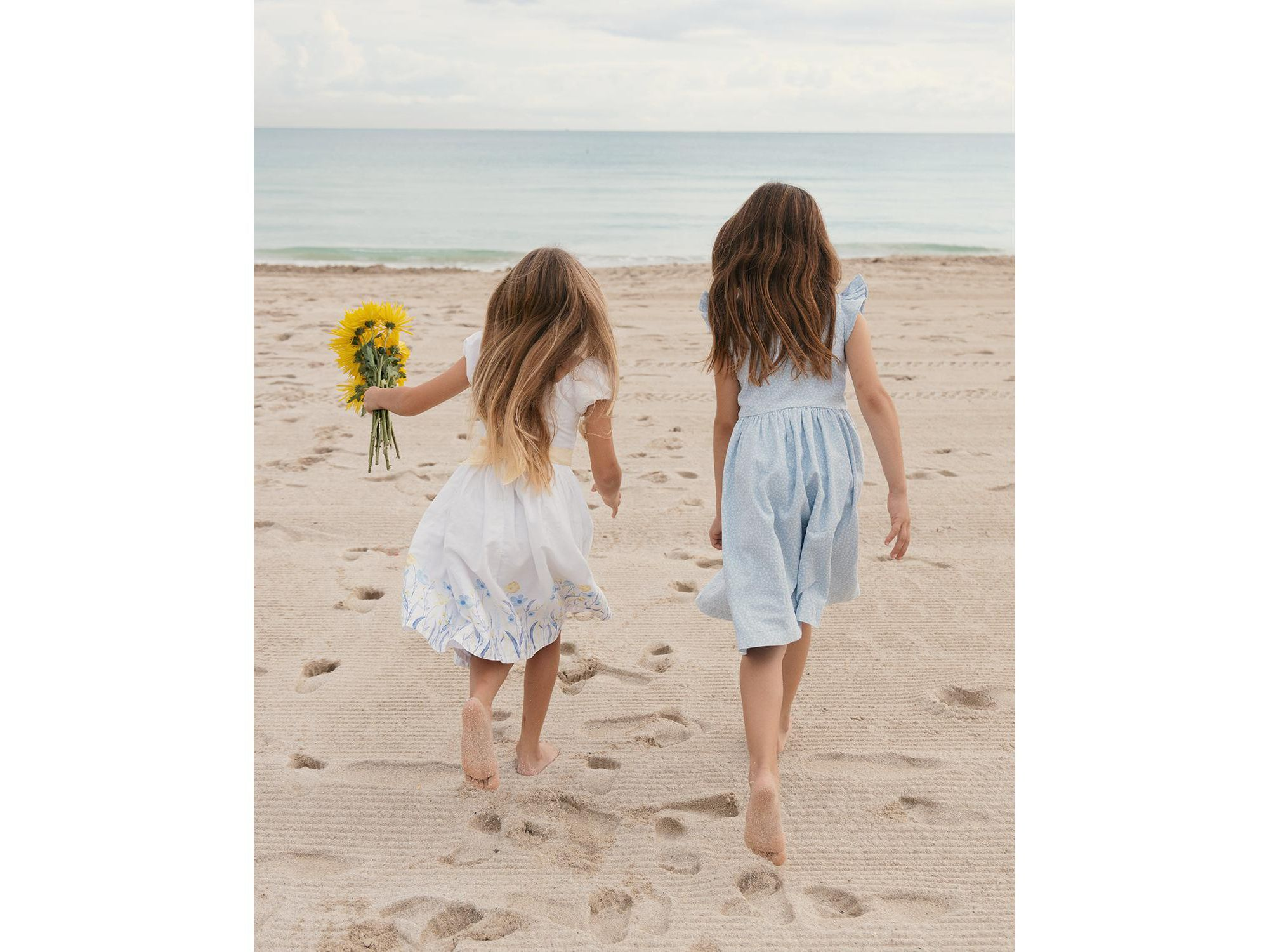 Girls' Ruffle Sleeve Linen Dress with Peter Pan Collar - Little Kid, Big Kid — Image 3