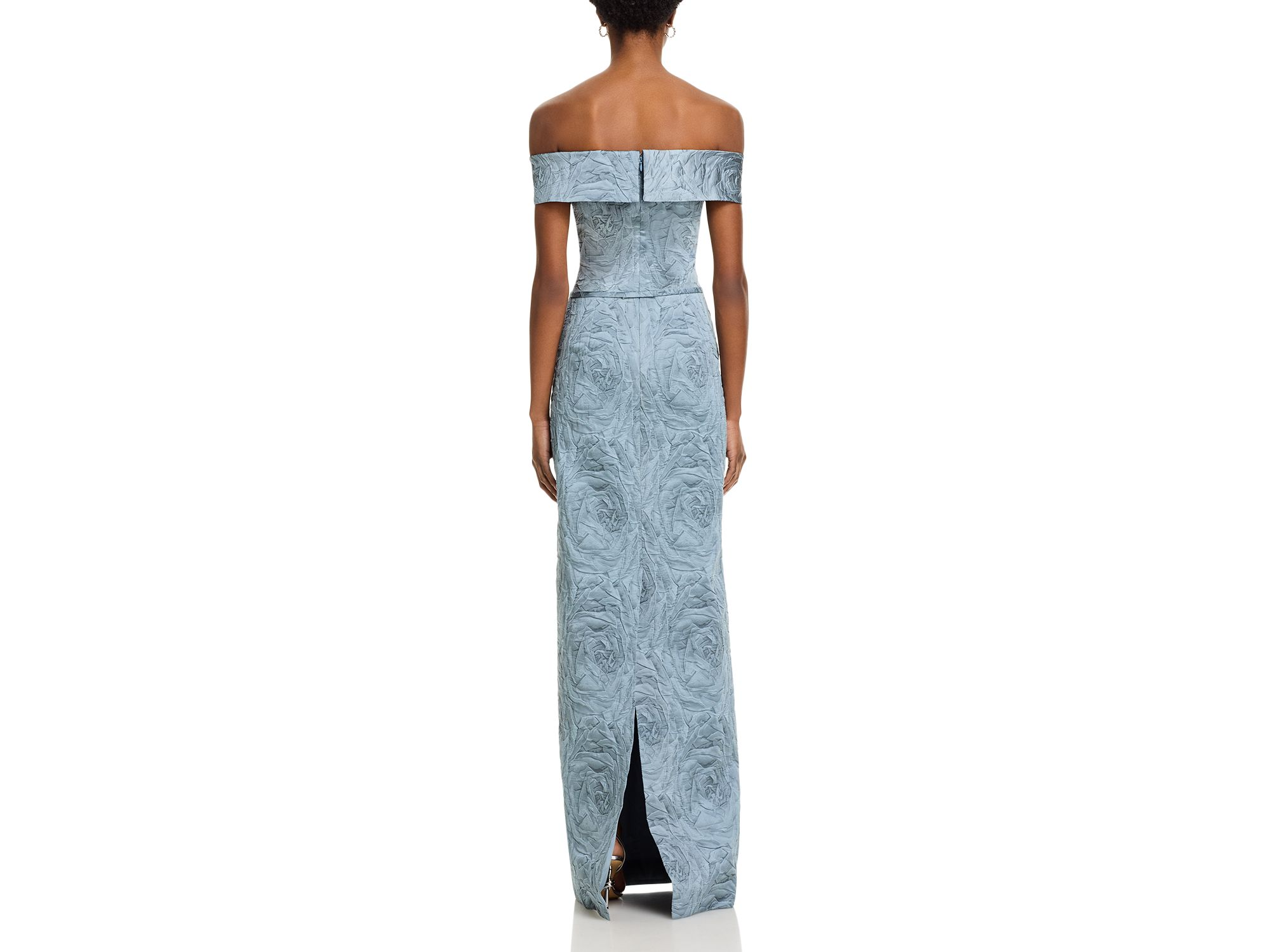Jacquard Off-the-Shoulder Gown — Image 4