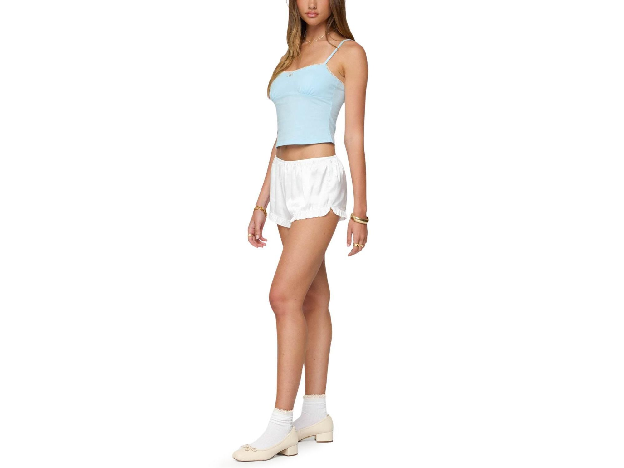 Jovana Lace Trim Tank Top — Image 3